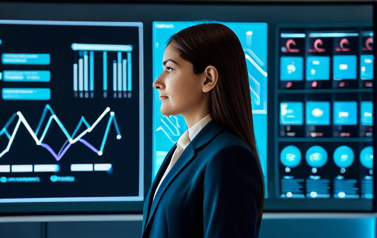 A professional businesswoman of Turkish descent in a modest, modern business suit, standing in front of a vast, interactive holographic display. The display pulsates with intricate data visualizations, depicting glowing lines connecting diverse customer profiles to various touchpoints, symbolizing deep customer understanding and emotional connection. She gazes thoughtfully at the data, one hand gently extended towards the interface. The setting is a sleek, minimalist office with soft, ambient lighting. fully clothed, modest clothing, appropriate attire, professional dress, safe for work, appropriate content, professional, perfect anatomy, correct proportions, natural pose, well-formed hands, proper finger count, natural body proportions, professional photography, high detail, sharp focus, volumetric lighting, ultra realistic.