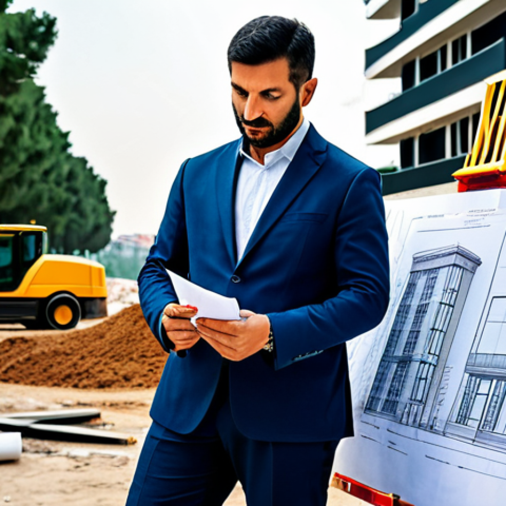 **
A professional architect, fully clothed in stylish, modest business attire, reviewing blueprints on a construction site in Istanbul, Turkey. Modern buildings are in the background. Perfect anatomy, correct proportions, well-formed hands, proper finger count, natural pose, safe for work, appropriate content, family-friendly. High-resolution, professional photography.
**