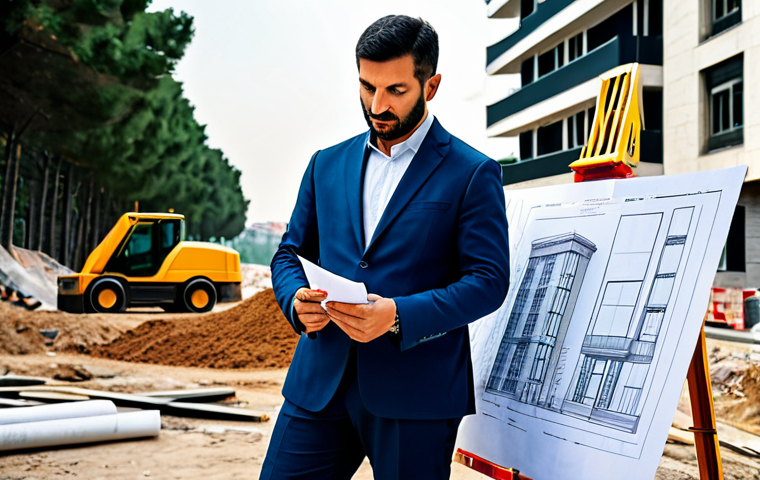 **
A professional architect, fully clothed in stylish, modest business attire, reviewing blueprints on a construction site in Istanbul, Turkey. Modern buildings are in the background. Perfect anatomy, correct proportions, well-formed hands, proper finger count, natural pose, safe for work, appropriate content, family-friendly. High-resolution, professional photography.
**