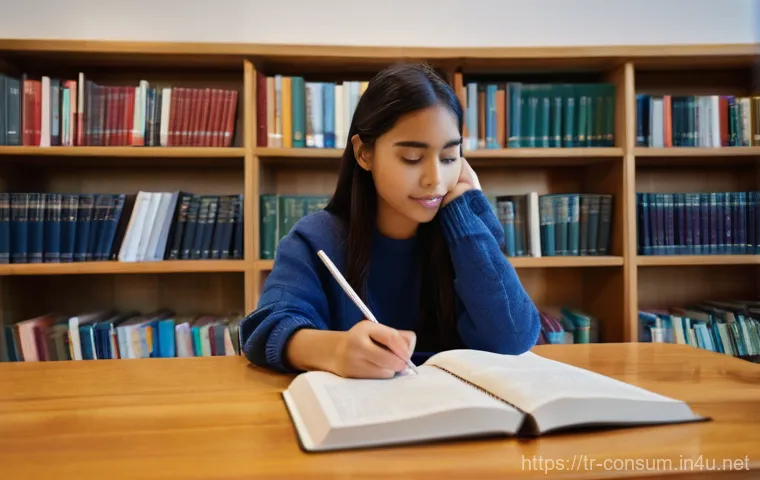 소비자 보호법 시험 준비 요령 - **Prompt:** A young, diverse university student, female, in her early twenties, is seated at a polis...