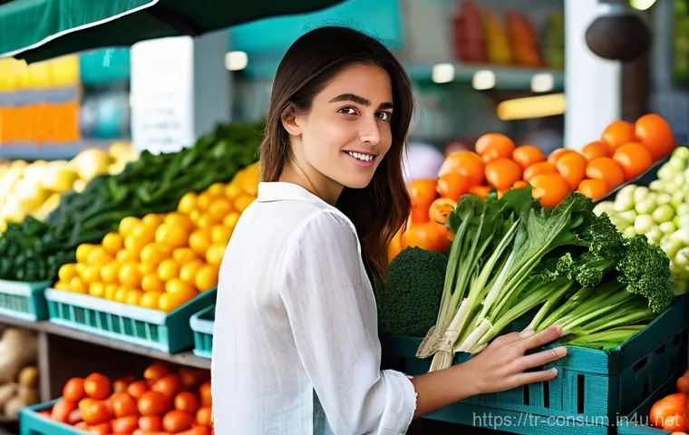 소비자 행동 연구와 비즈니스 모델 - **Prompt 1: Conscious Consumer at a Turkish Market**
"A young Turkish woman in her late 20s, dre...