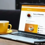 Home 19 소비자 보호와 관련된 주요 이슈 분석 - A modern Turkish consumer cautiously shopping online on a laptop in a cozy Istanbul apartment, displ...