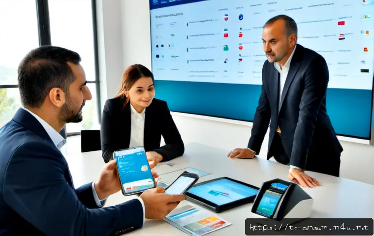 Home 17 소비자 행동 데이터를 활용한 디지털 혁신 전략 연구와 분석 - Photorealistic modern retail strategy meeting in Istanbul, diverse Turkish business professionals re...